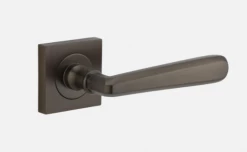 Door Handles & Levers IVER DOOR LEVER COPENHAGEN SQUARE ROSE BACKPLATE