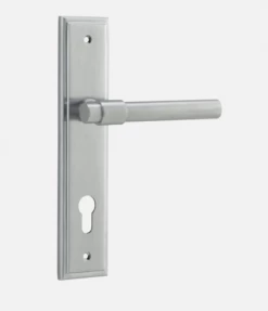 IVER DOOR LEVER HELSINKI STEPPED BACKPLATE Door Handles & Levers