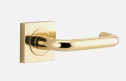 IVER DOOR LEVER OSLO SQUARE ROSE Door Handles & Levers