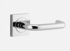 IVER DOOR LEVER OSLO SQUARE ROSE Door Handles & Levers