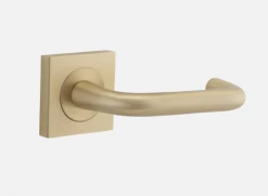 IVER DOOR LEVER OSLO SQUARE ROSE Door Handles & Levers
