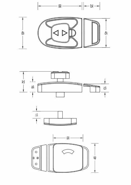 METLAM SLIDE INDICATOR BOLT - SERA LOCK 4 METLAM SLIDE INDICATOR BOLT - SERA LOCK