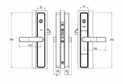 YALE UNITY SCREEN DOOR LOCK WITH CONNECT BRIDGE