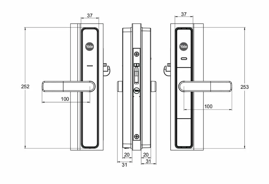Digital Locks YALE UNITY SECURITY DOOR LOCK SILVER WITH CONNECT BRIDGE AND KEYPAD 4 Digital Locks YALE UNITY SECURITY DOOR LOCK SILVER WITH CONNECT BRIDGE AND KEYPAD