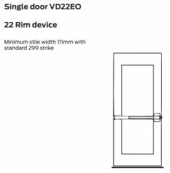 VON DUPRIN 22 SERIES RIM EXIT DEVICE 5 VON DUPRIN 22 SERIES RIM EXIT DEVICE
