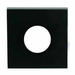 LOCKWOOD VELOCITY SMALL ROSE SQUARE TRIM ESCUTCHEON (MATT BLACK)