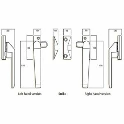 WHITCO SERIES 25 WINDOW NON-LOCKABLE FASTENER 7 WHITCO SERIES 25 WINDOW NON-LOCKABLE FASTENER