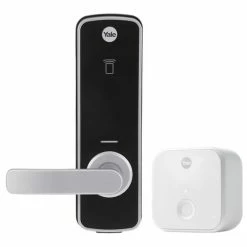 Digital Locks YALE UNITY ENTRANCE LOCK SILVER WITH CONNECT BRIDGE