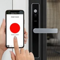 YALE UNITY SCREEN DOOR LOCK WITH CONNECT BRIDGE