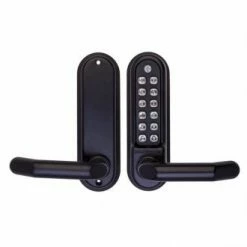 BORG DIGITAL LOCK M/GRADE PRO BLK 5001 LEVER/LEVER ECP