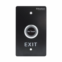 NEPTUNE TOUCHLESS EXIT,ANSI,NO/NC/C,LED,1.7mm SS,12-24V,BLACK Access Control