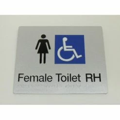 Tim The Sign Man FEMALE DISABLED TOILET SIGN (RIGHT HAND) Toilet & Shower Signage