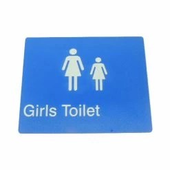 Tim The Sign Man Toilet & Shower Signage GIRLS TOILET SIGN