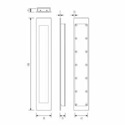 HALLIDAY AND BAILLIE FLUSH PULL HB1470