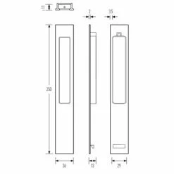 HALLIDAY AND BAILLIE FLUSH PULL HB668 Flush Pulls