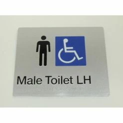 Tim The Sign Man Toilet & Shower Signage MALE DISABLED TOILET SIGN (LEFT HAND)