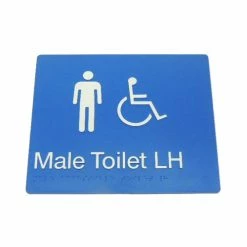 Tim The Sign Man Toilet & Shower Signage MALE DISABLED TOILET SIGN (LEFT HAND)