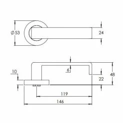 Handles & Hardware MADINOZ VISION ROUND ROSE LEVERSET MDZ888-12 5 Handles & Hardware MADINOZ VISION ROUND ROSE LEVERSET MDZ888-12