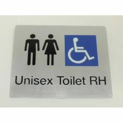 Tim The Sign Man UNISEX DISABLED TOILET SIGN (RIGHT HAND) Toilet & Shower Signage